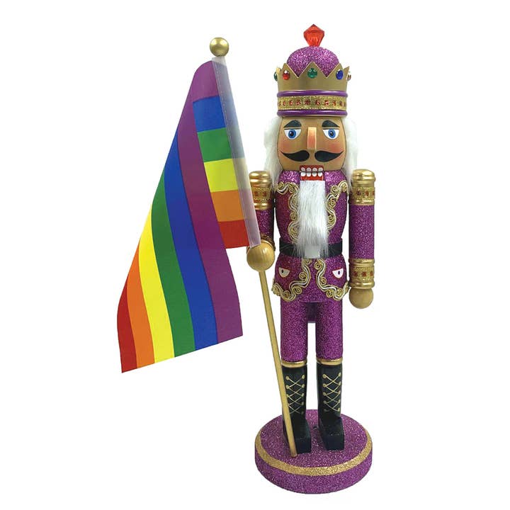 Santa’s Workshop Inc. - Wholesale Holiday Nutcracker - 14" Pride Nutcracker