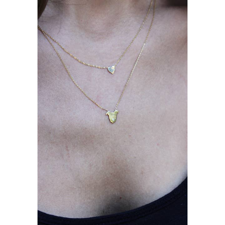 Diamond Pup Love Pendant for wholesale by The Gentle Pit