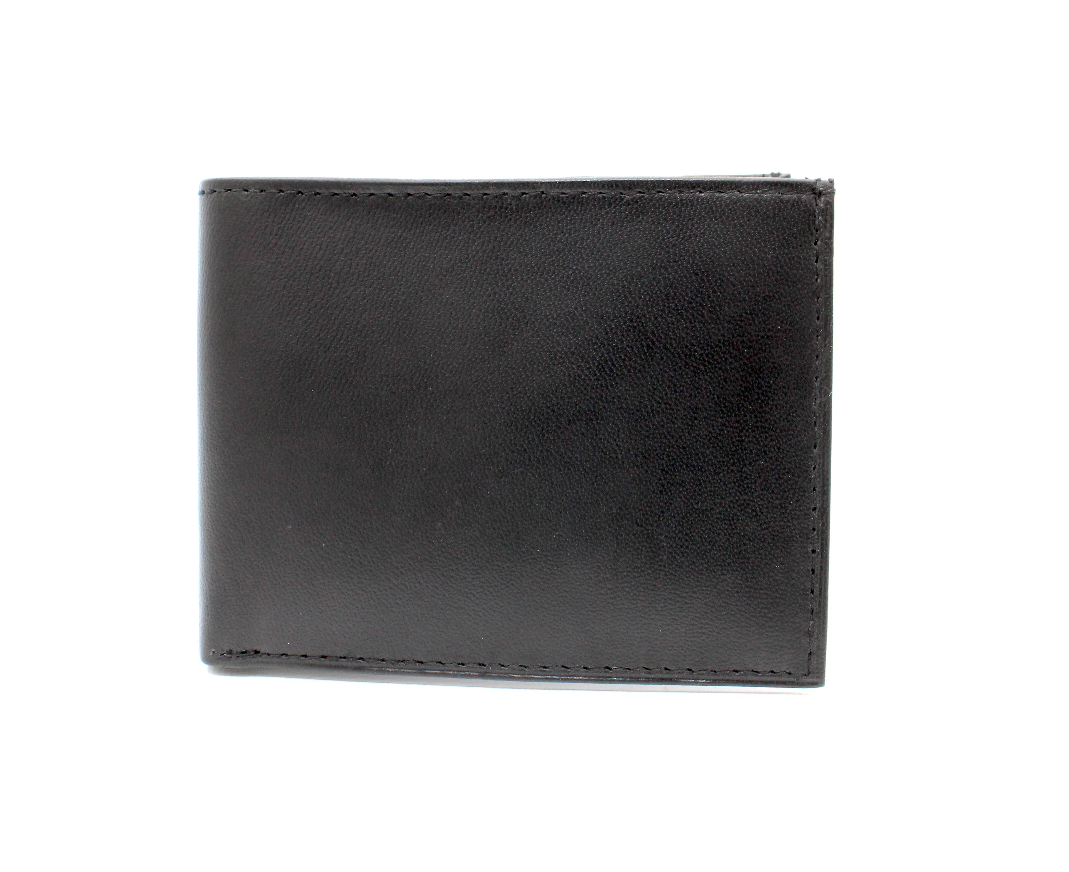 Black ASHLIN® BIFOLD WALLET WITH CENTRE WING 16 CARD | LEATHER for wholesale on Faire3