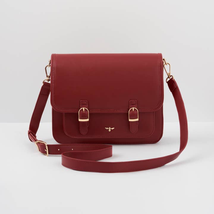Fable England - Wholesale Crossbody Bag - Women's - Wonderland Satchel Red - UK, US & EU0