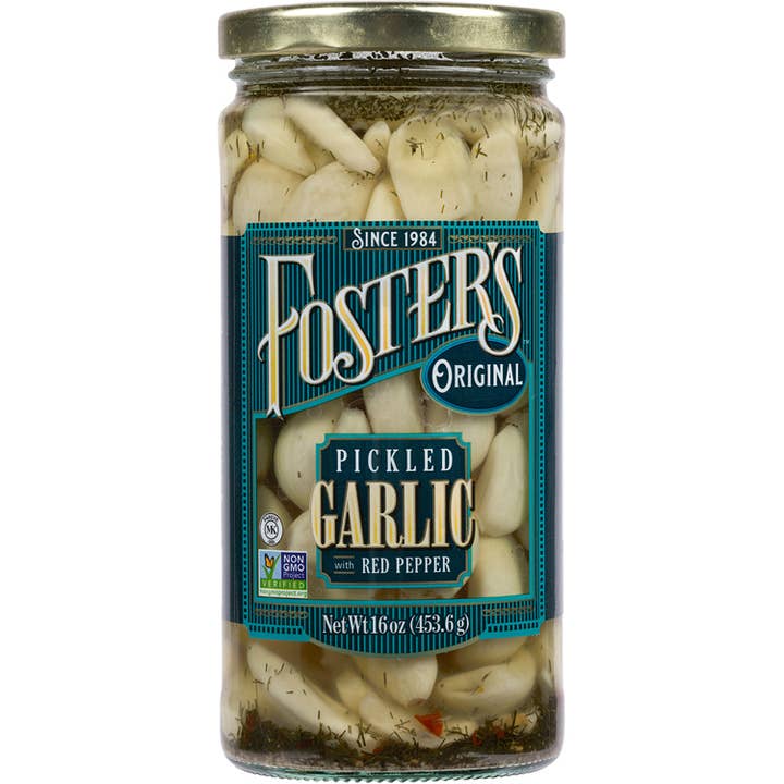 Foster's Pickled Garlic - 16oz (6 pack) for wholesale by Foster's Pickled Products