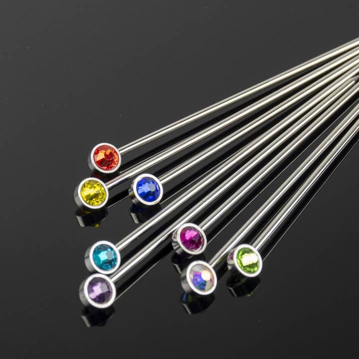 Prince of Scots - Wholesale Cocktail Pick - Prince of Scots Bright Gem Crystal Cocktail Picks Gift Set