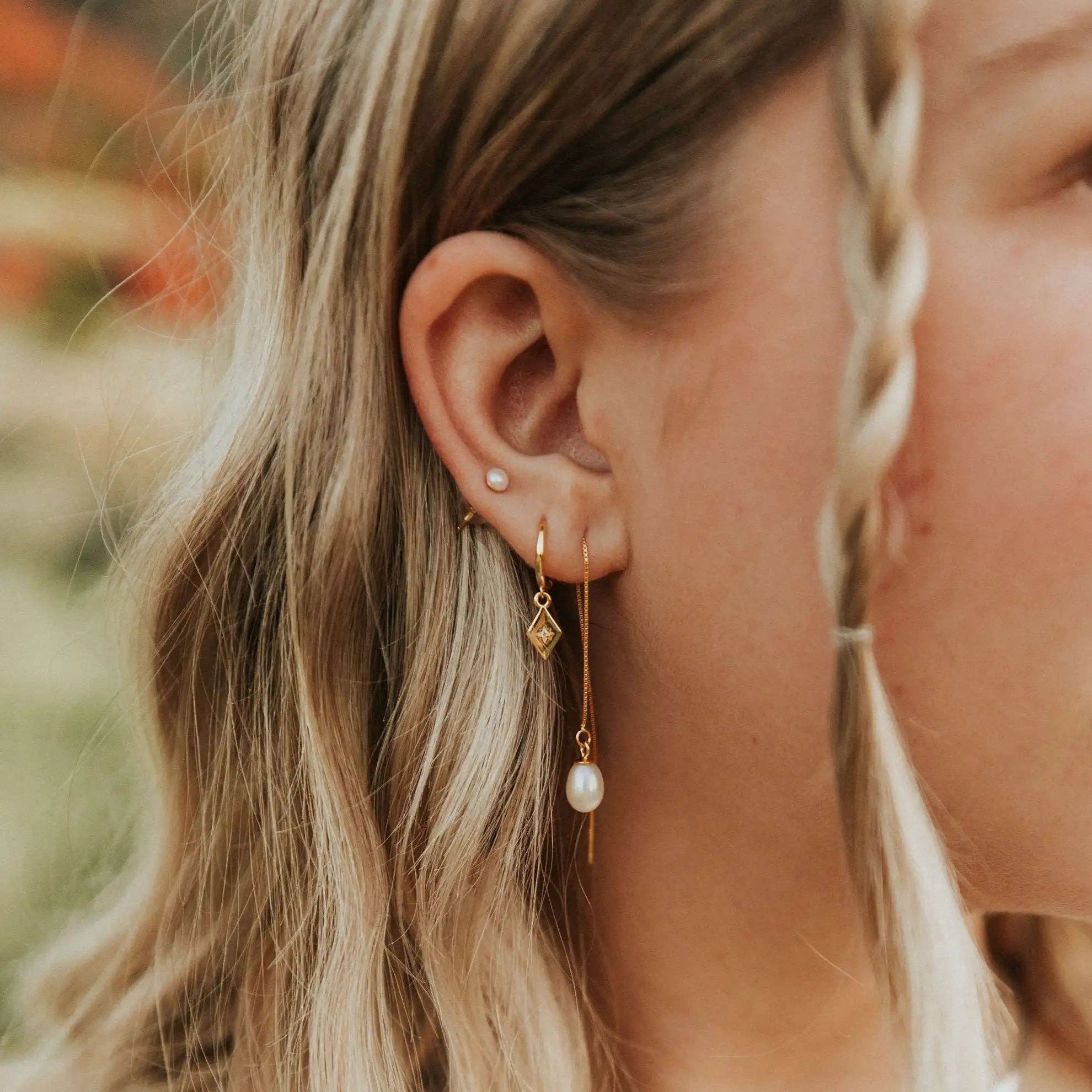 Mauve Jewelry Co. - Vente Clous d'oreille - Clous d'oreilles Sailor Pearl4