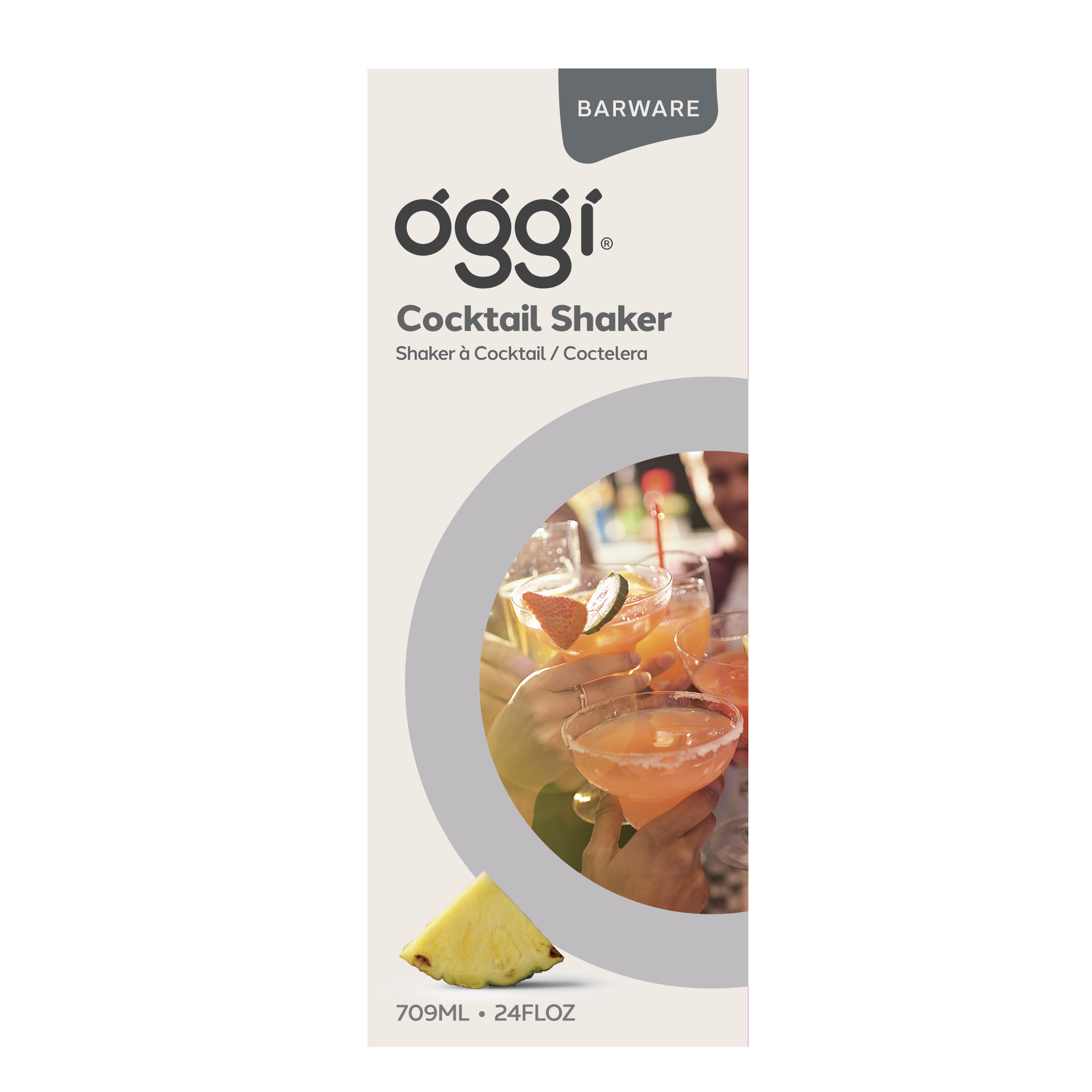 Oggi – wholesale Cocktail shaker – Cocktail Shaker, 24oz / 700ml, Aqua9