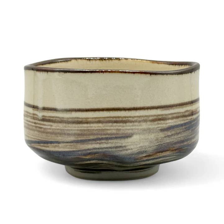 Ichiyama Brown Mino-yaki Chawan - Bol à Matcha Japonais pour la vente par Inoue Tea