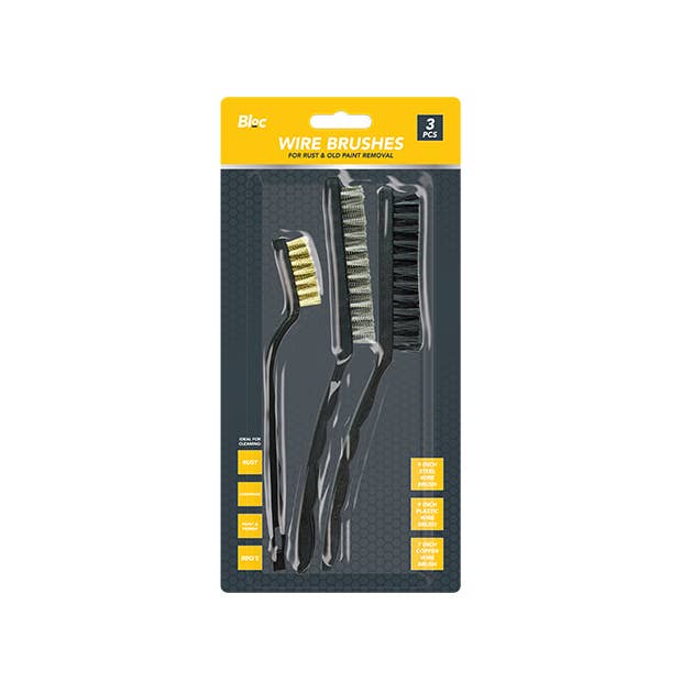 Wire Brushes Set - 3 Piece Set for wholesale by LMT-UK
