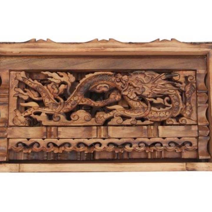 Lungta Imports – Engroshandel Bordpynt – Håndskåret tibetansk buddhistisk bønhelligdom alter i massivt træ4