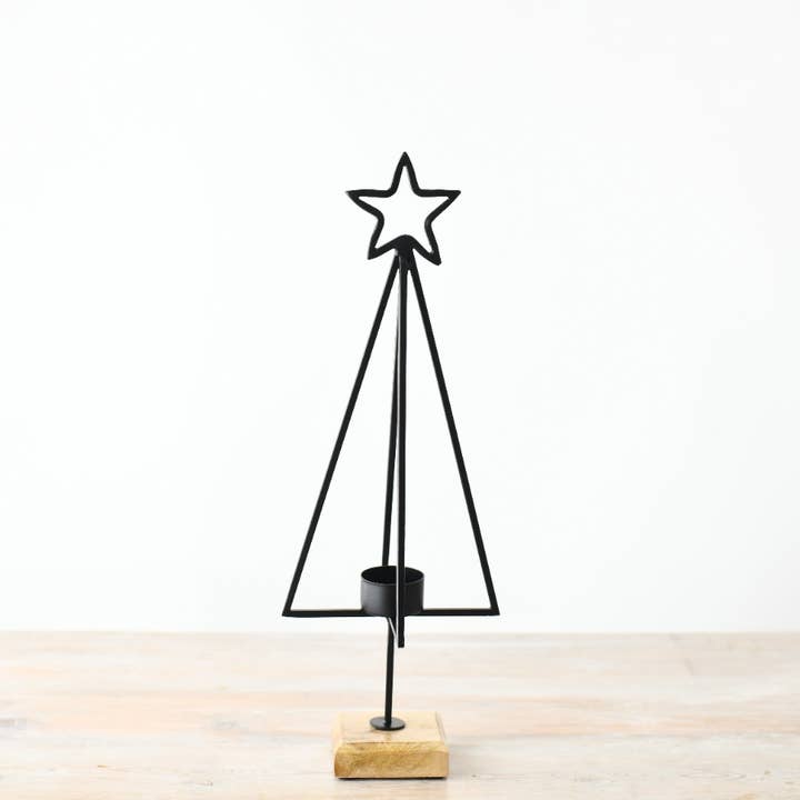 Portavelas Star Tree, 43 cm para venta al por mayor de Gainsborough Giftware x Portland Living