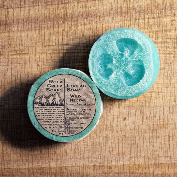 Rock Creek Soaps - Wholesale Loofah - Wild Nectar Loofah Soap | Coconut, Vanilla & Citrus3