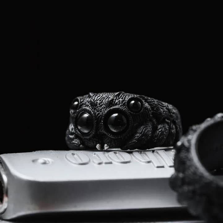 Coppertist.wu - Wholesale Cocktail/Statement Ring - Jumping Spider Ring 【Ship in 4 Weeks】5