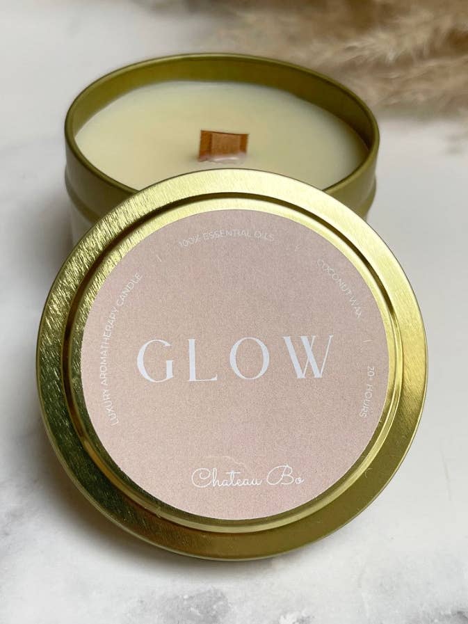 G L O W Travel Candle for wholesale by Chateau Bo