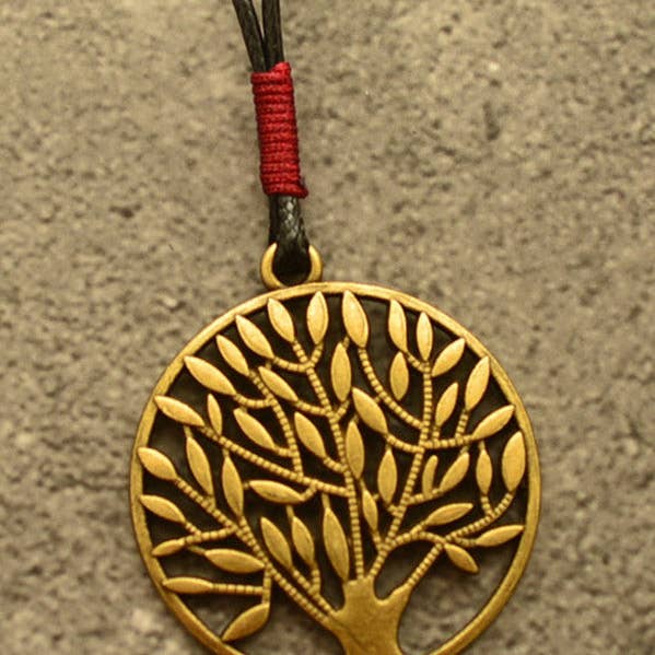 SAME AS PICTURE Vintage Ethnic Style Tree Long Necklace for wholesale on Faire0