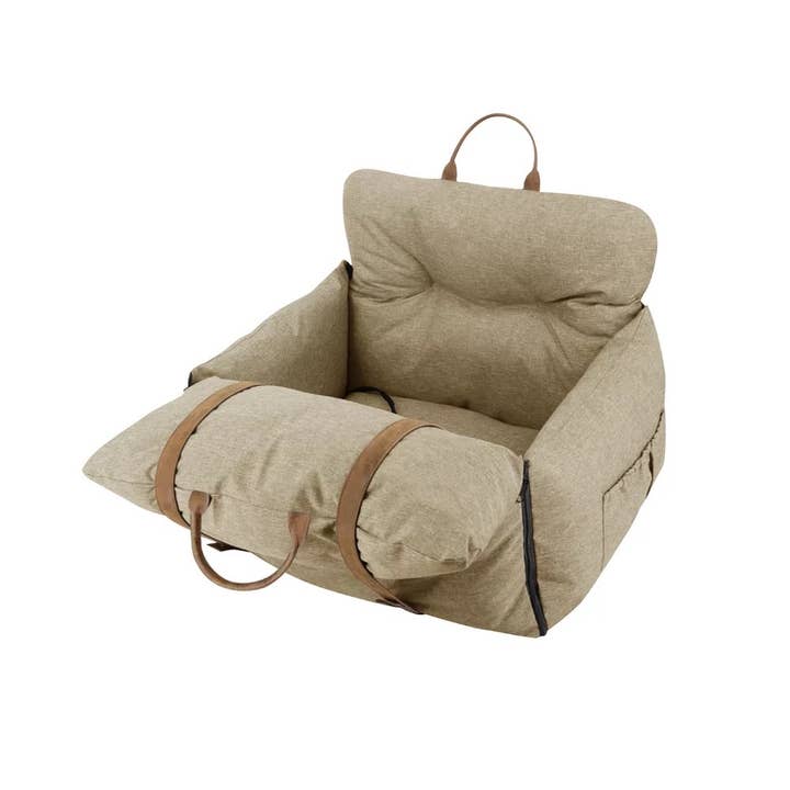 3 in 1 Pet Car Booster Seat, Bed, and Carrier in Beige for wholesale by FurRoom