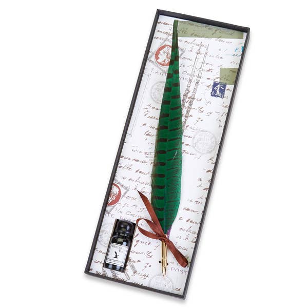 Freund Mayer & Co. - Vendita all'ingrosso Penne - Set penna e inchiostro Pheasant Quill1