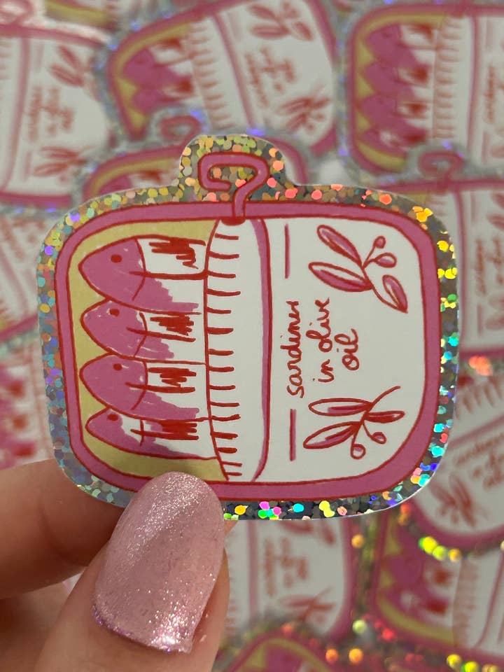Sardine Tin Sticker for wholesale by Nany Craft Shop