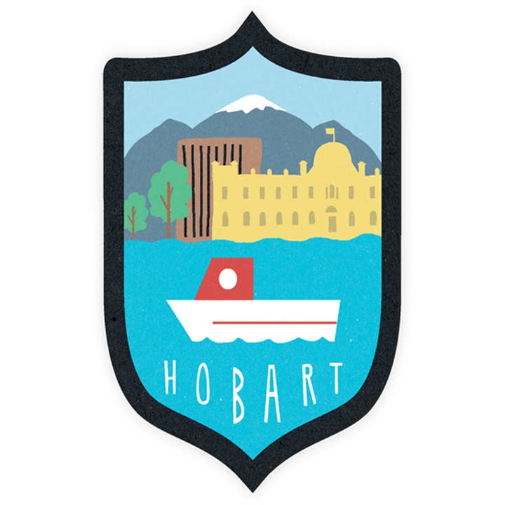 Sunday Paper Bumper Sticker - Hobart for wholesale by Bobangles