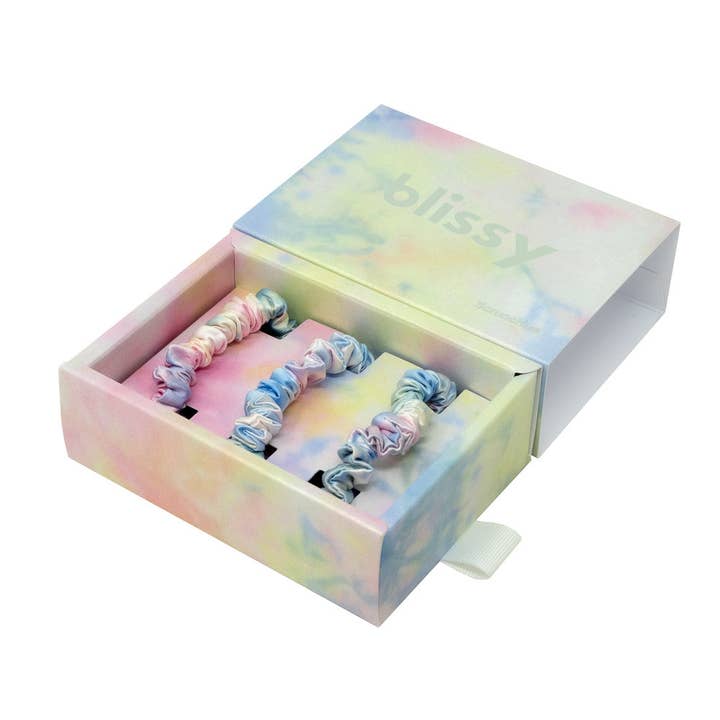 Chouchou Blissy Skinny - Yellow Tie-Dye pour la vente par Blissy