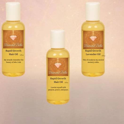 Óleo Capilar de Crescimento Rápido 3 fl oz 3 pack por atacado de Diamond Bella
