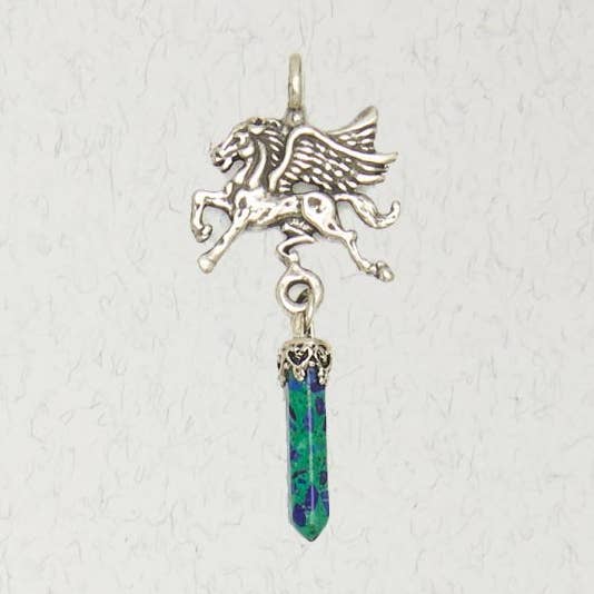 Fantasy Pendant with Crystal - Pegasus for wholesale by Nirvana LLC