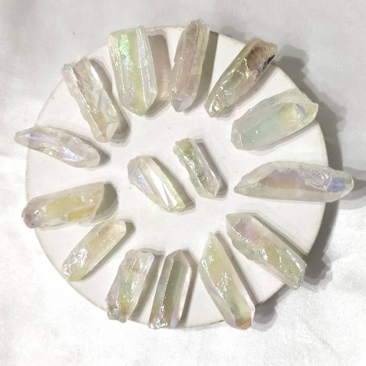 Soothing Crystals - Wholesale Spiritual Stone/Crystal - Angel Aura Quartz Point | Pink Aura Point | Raw Crystals6