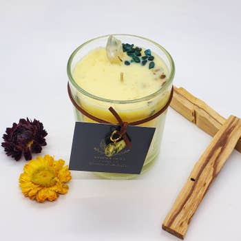 The Little Market I Honey & Spice Handmade Scented Candle I Soy Coco Wax -  Prosperity Candle Wholesale