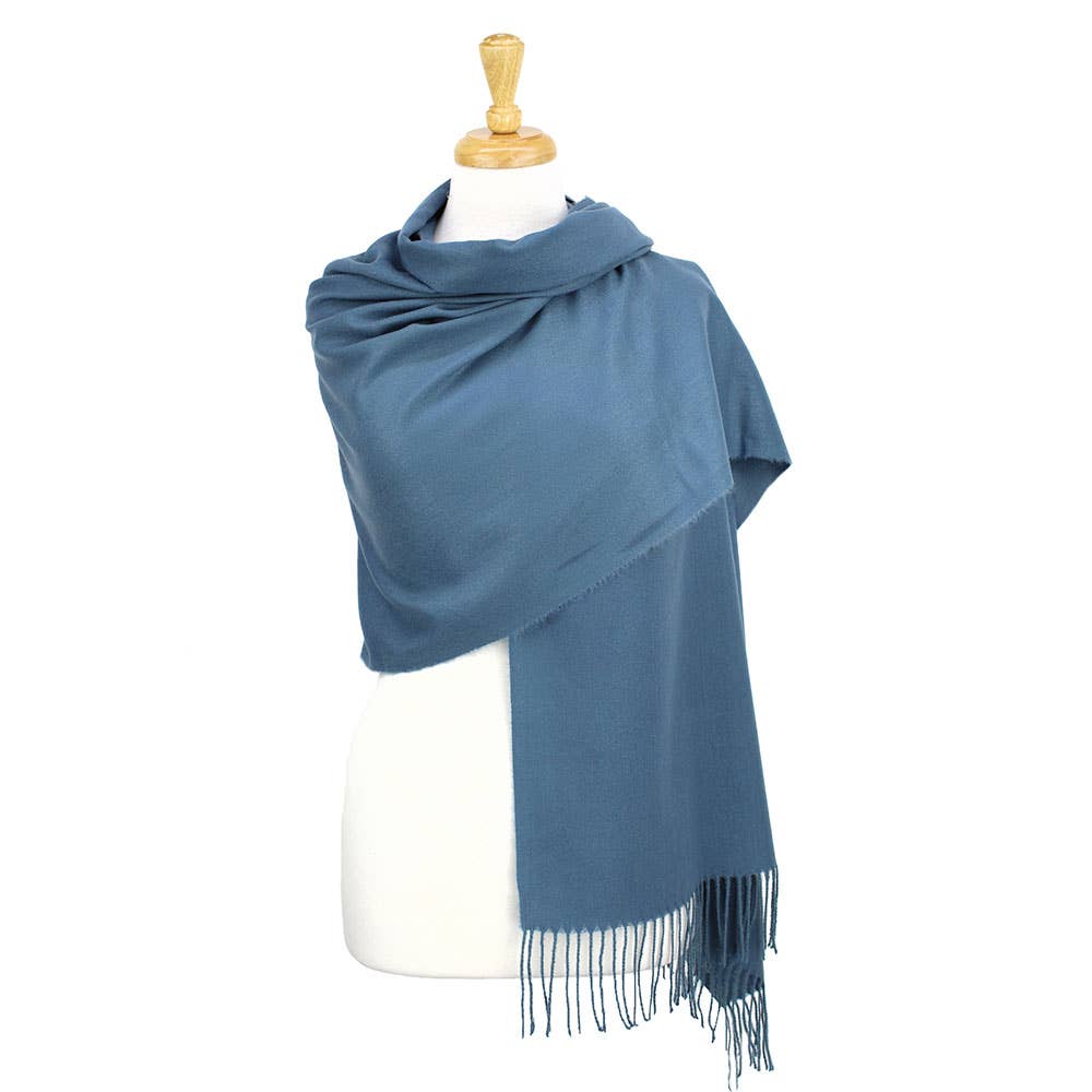 Sensibling Corp. - Wholesale Scarf - Women's - Solid Cashmere Blend Soft Wrap Shawl Scarf50