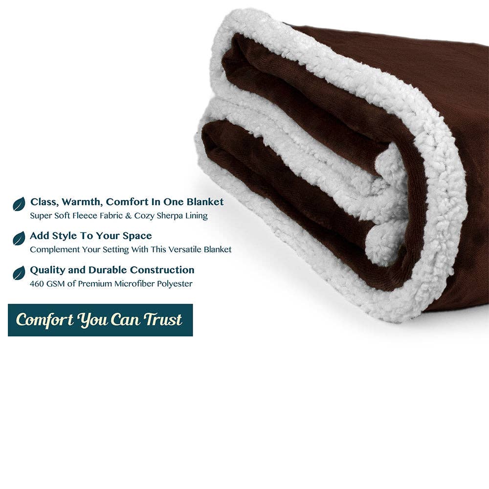 Pavilia – Manta para sofá por atacado – Cobertor Premium Sherpa Fleece37