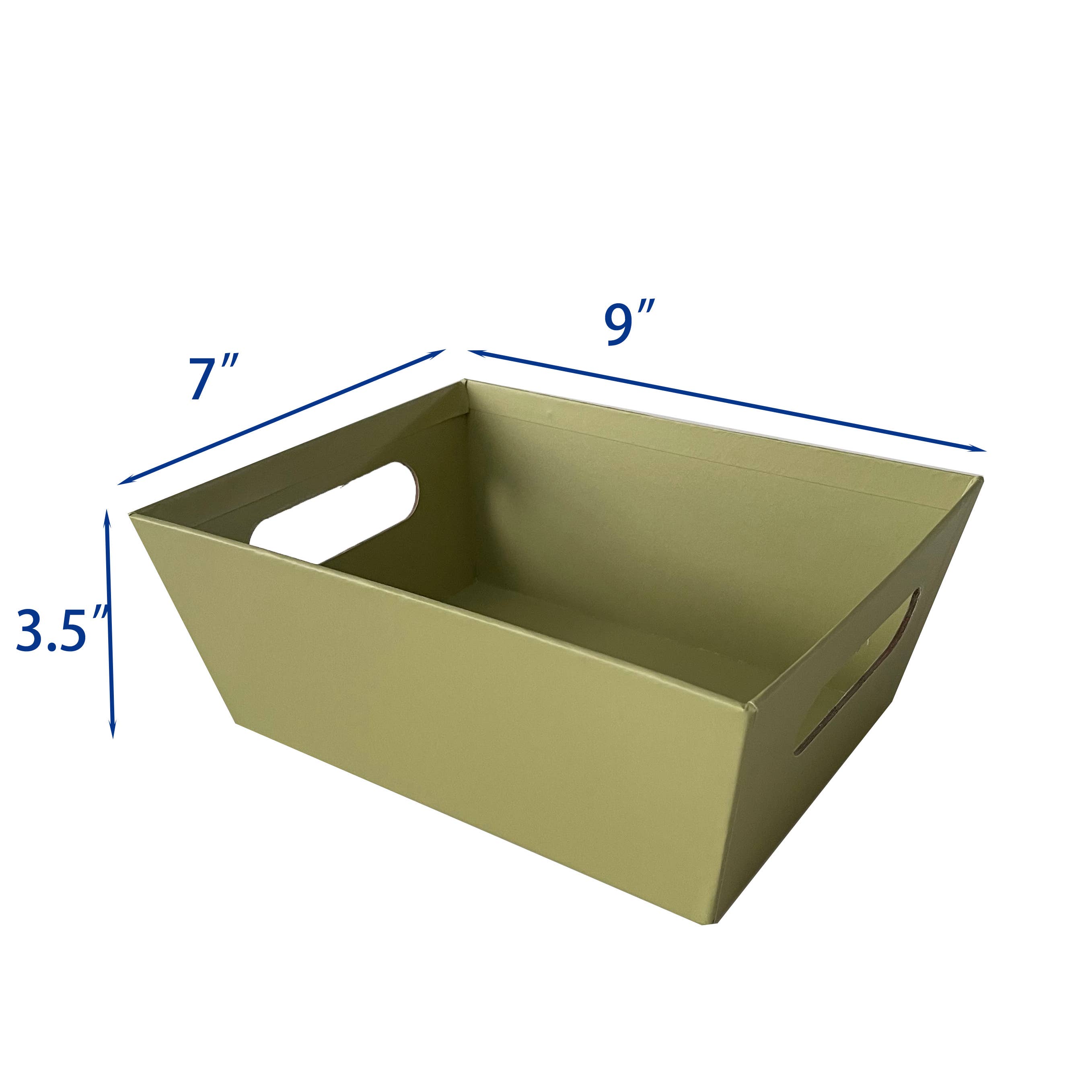 Bospak - Wholesale Decorative Tray - Sage Market Tray - Small  -  9" x 7" x 3 1/2"   1