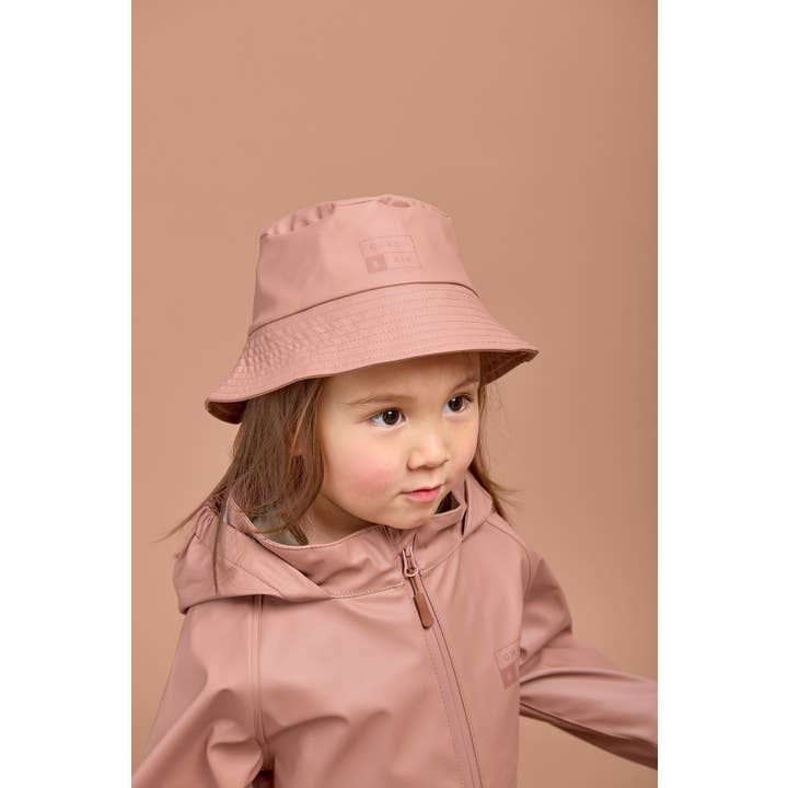 Rose PU Kids Bucket Hat for wholesale by Grass & Air