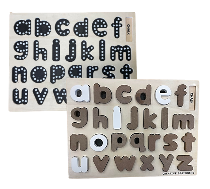 Creative Beginning - Wholesale Puzzle - Kids - Lowercase Alphabet Chalkboard Based Puzzle2
