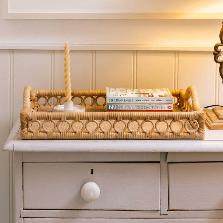 Goldie rotan dienblad voor wholesale door Hastshilp