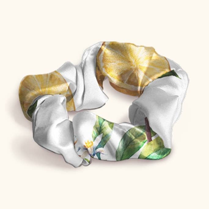 White Lemon Alegria Scrunchy for wholesale on Faire0