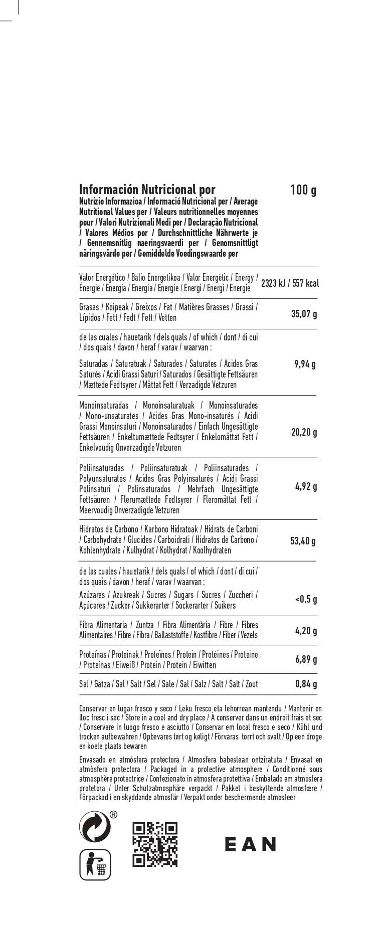 Chips Sarriegui – Batatas fritas por atacado – BATATAS FRITAS 125 g SABOR PRESUNTO IBÉRICO7