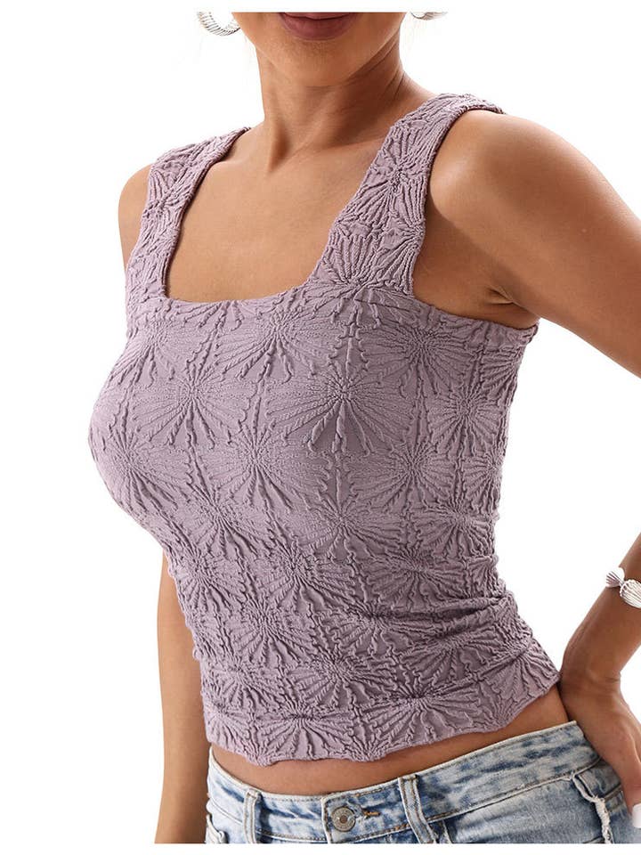 Hope & Sunshine - Wholesale Tank Top - Women's - Jacquard Knit Tank Top