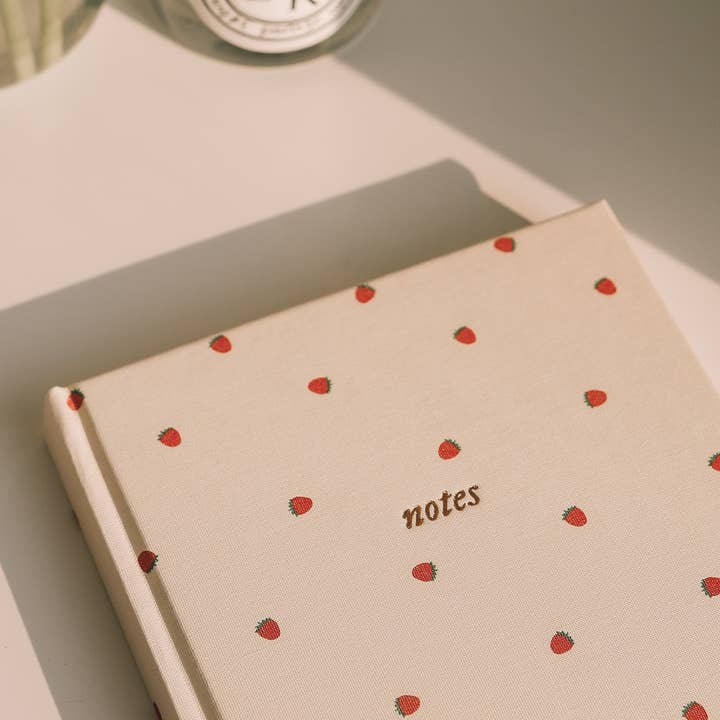Strawberry Lined Journal for wholesale by Strawberry Goose