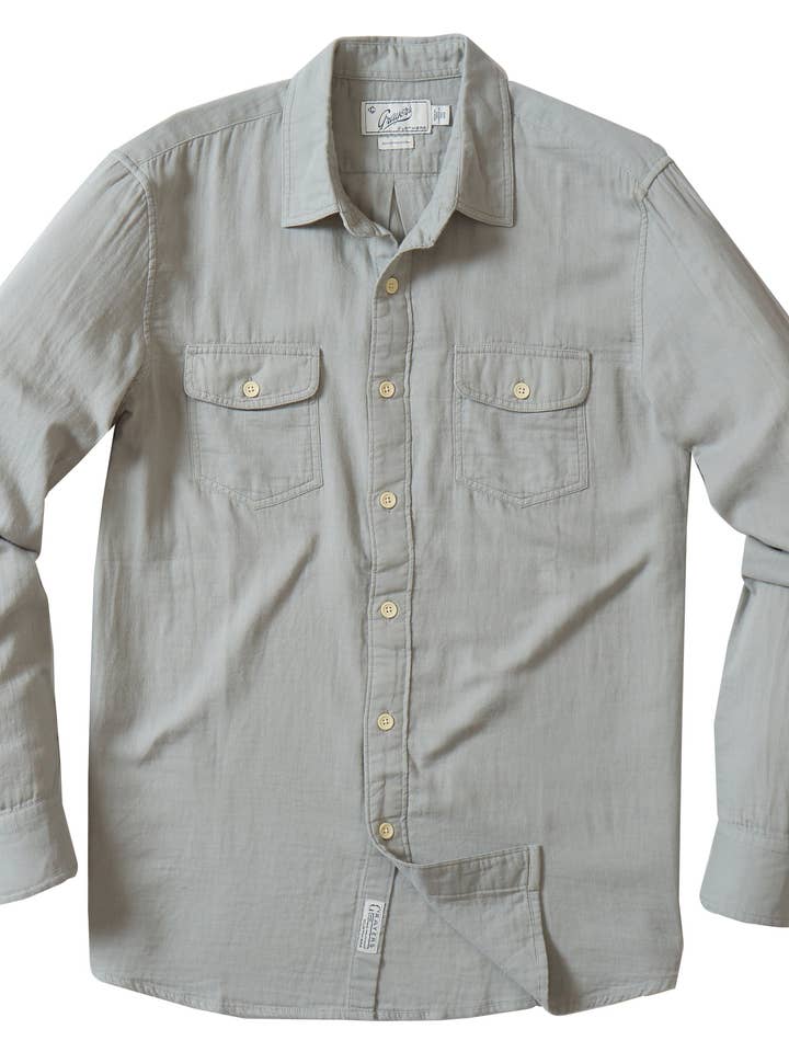 Brando Leichtes Doppelgewebe-Hemd - Schmiedeeisen für den Großhandel von Grayers