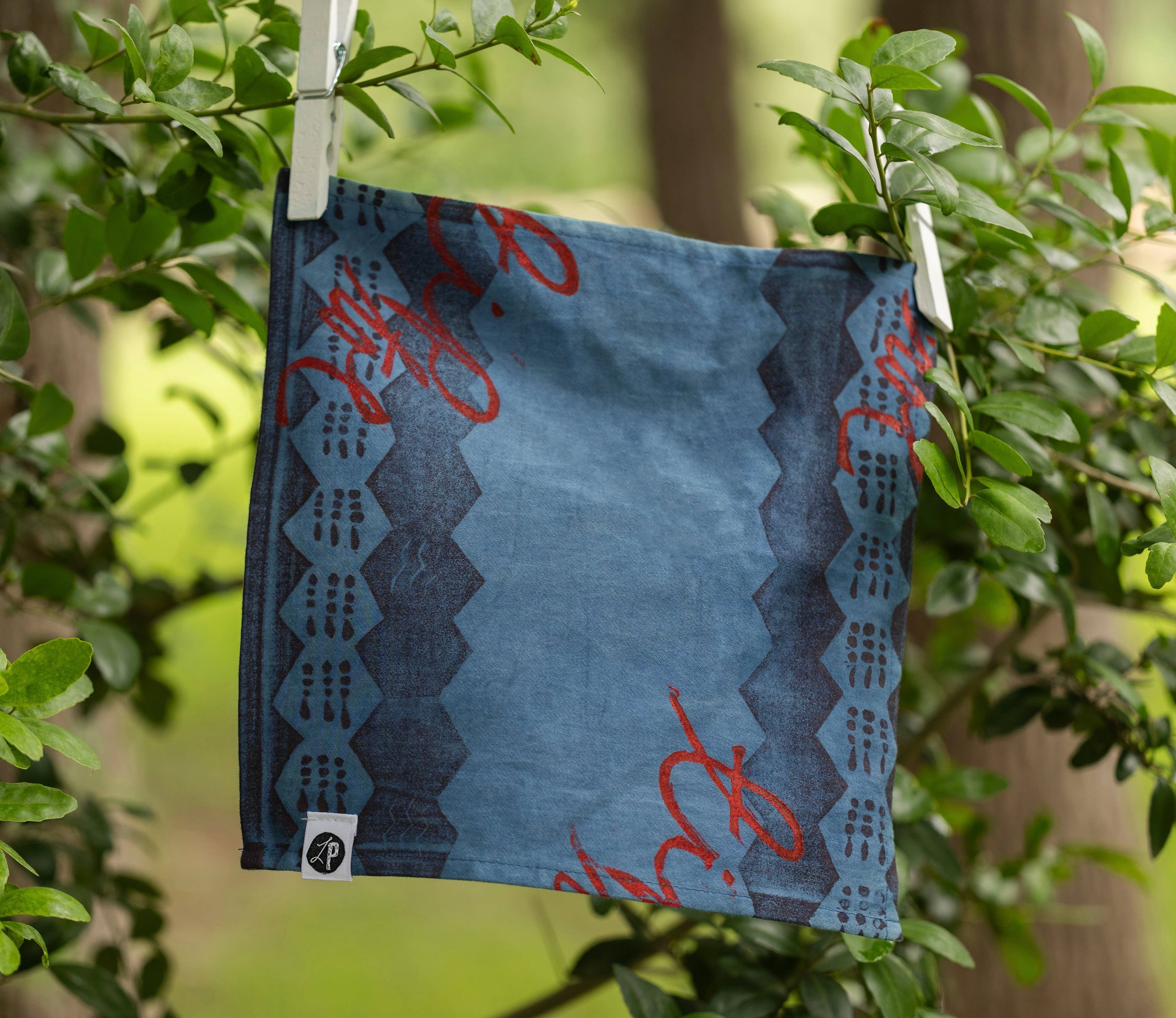 Letterpress PLAY - Vente Mouchoir en tissu – unisexe - Mouchoir en coton biologique2