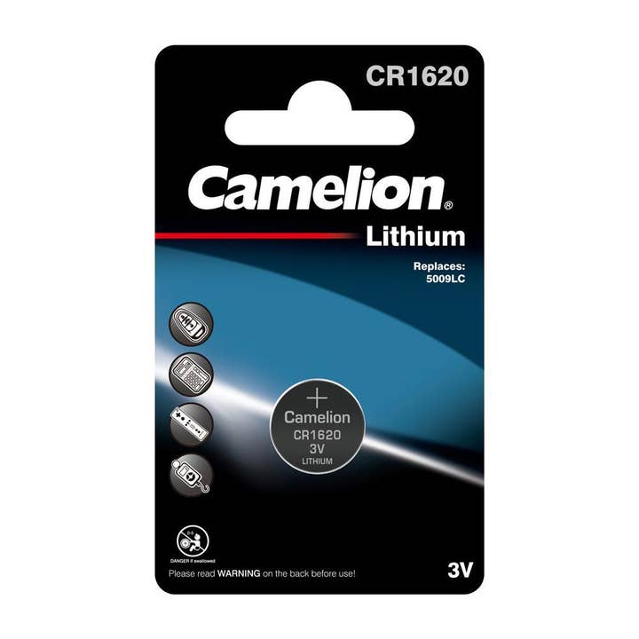 Camelion Battery - Wholesale Small/Handheld Appliance - Camelion CR1620 3V Lithium Coin Cell Battery