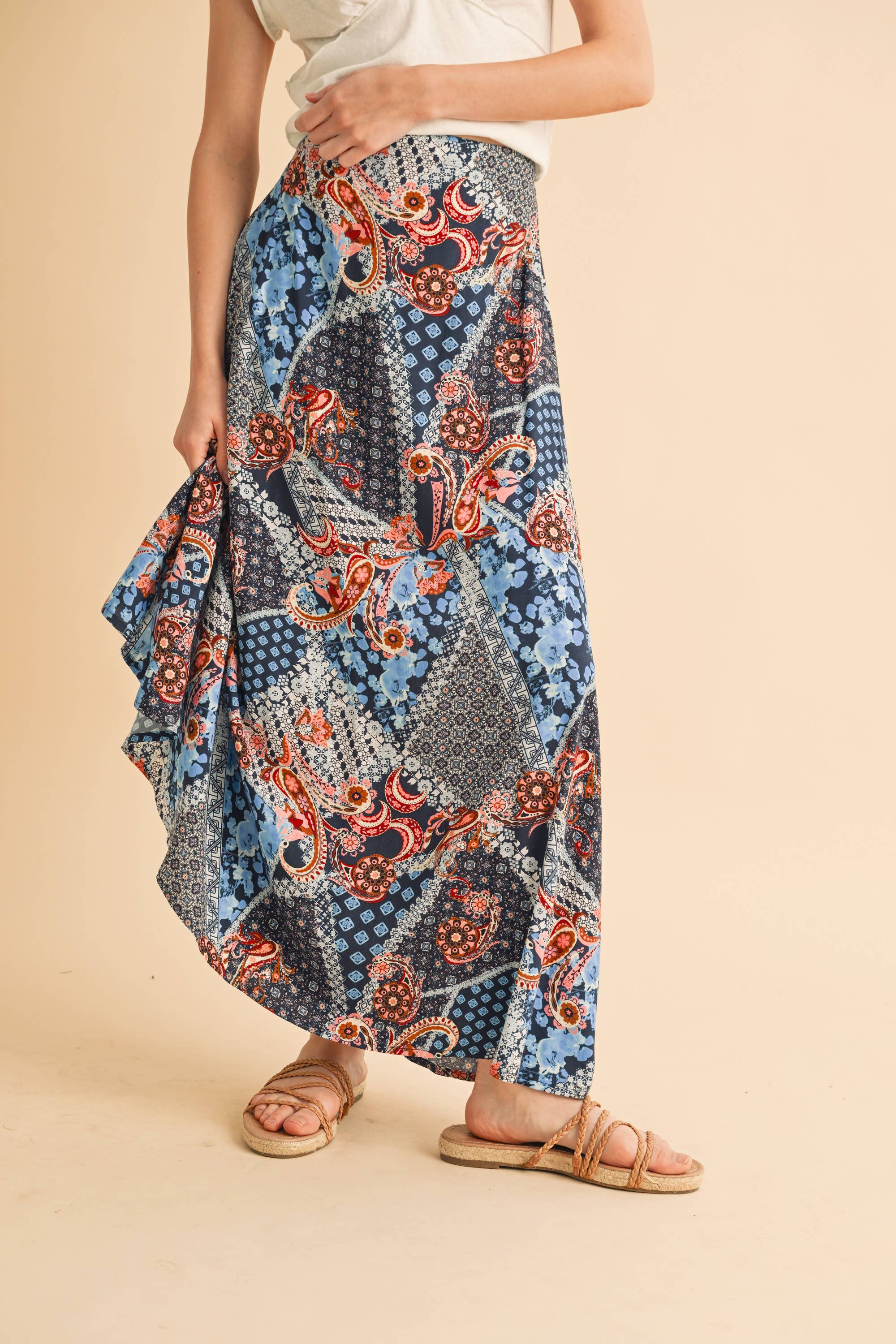 AEMI + CO - Wholesale Skirt - Women's - 773DN Bradyn Print Skirt 614