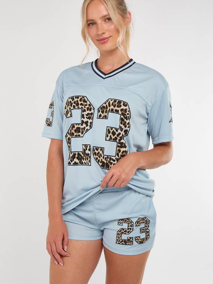 AX Labels - Wholesale Top & Short Set (NOT Loungewear) - Women's - Leopard Print 23 T-Shirt With Shorts Co-ord39