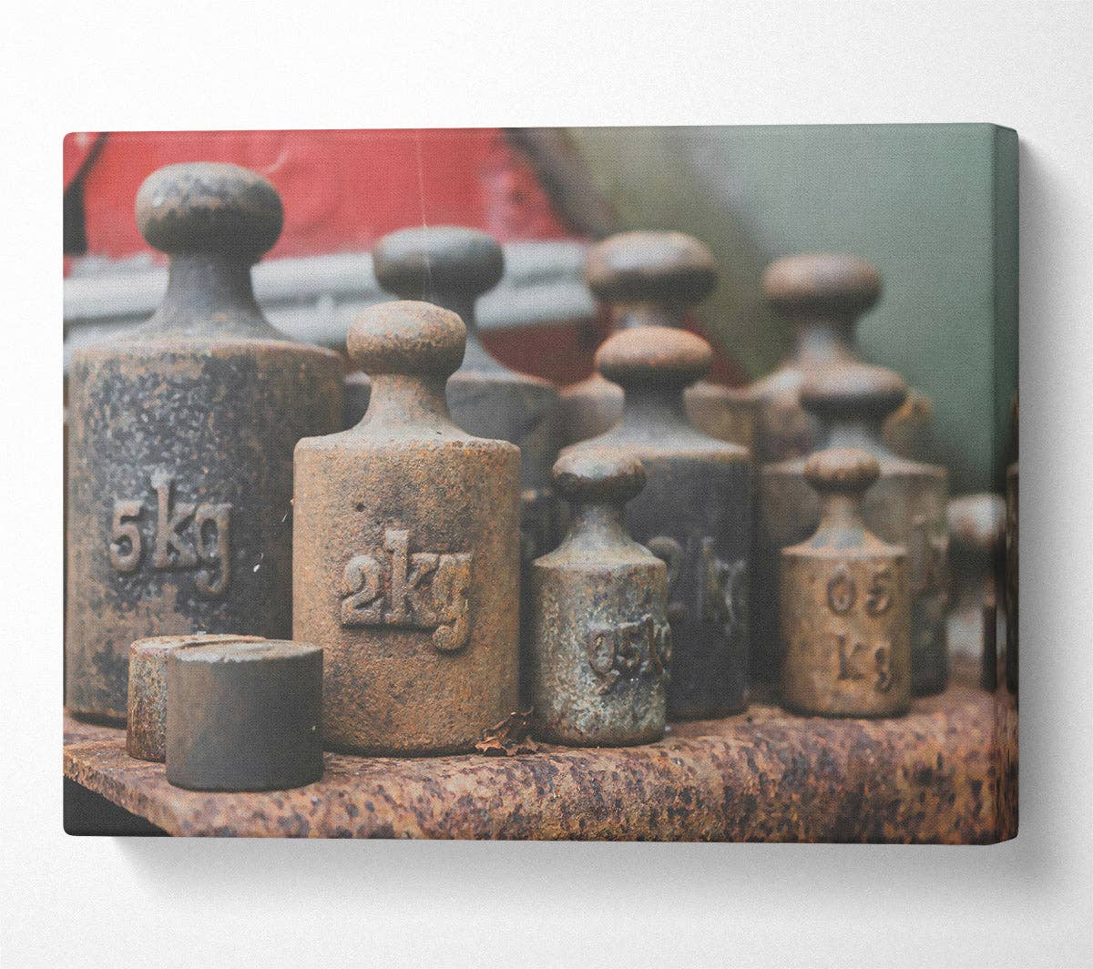 Simply Canvas Art – wholesale Art print – Rusty Iron Weights0