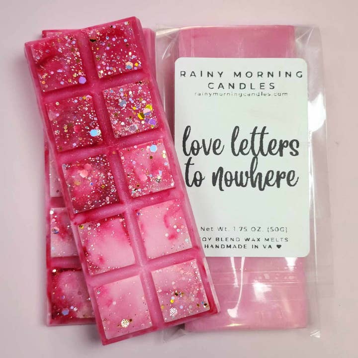Rainy Morning Candles - Wholesale Wax Melt - Love Letters to Nowhere | Pink Sugar | Wax Melts0