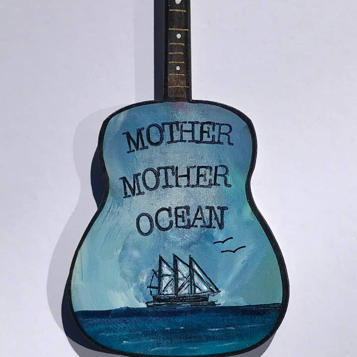 Clever Clogs Art - Wholesale Ornament - Jimmy Buffett Guitar, Mother Mother Ocean3