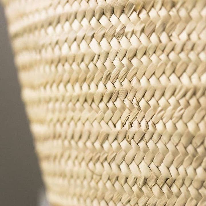 craftberber - Vendita all'ingrosso Borsa da spiaggia - Cesto in paglia francese intrecciato a mano, borsa versatile per il mercato e la spiaggia