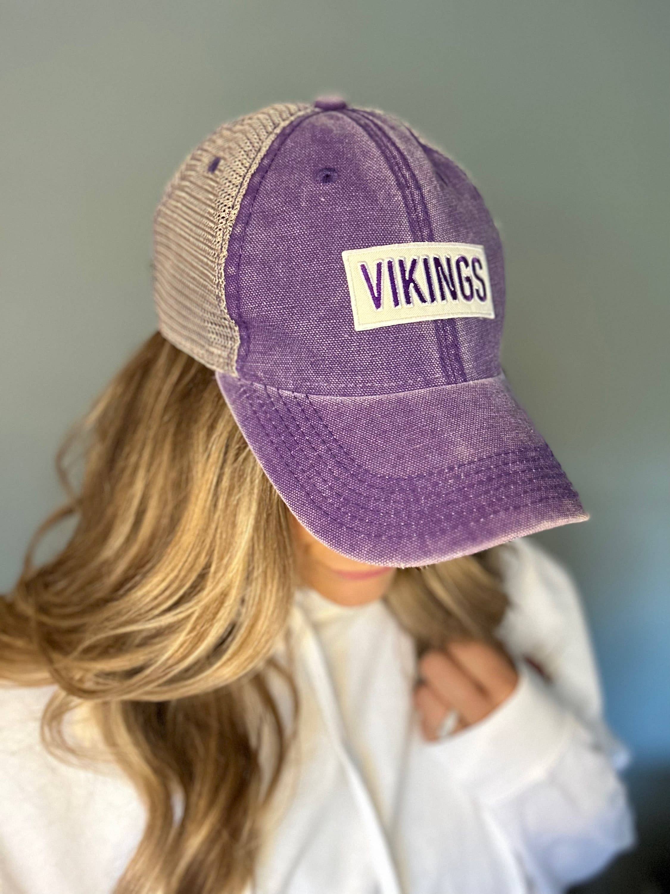 Small Town Clothing Company - Wholesale Trucker Hat - Women's - Vikings Purple Snapback Hat
