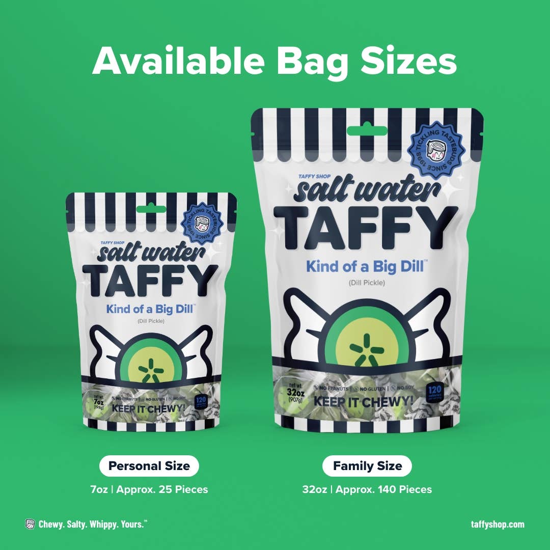 Taffy Shop – wholesale Taffy – Kind of a Big Dill™ Taffy (Dill Pickle)4