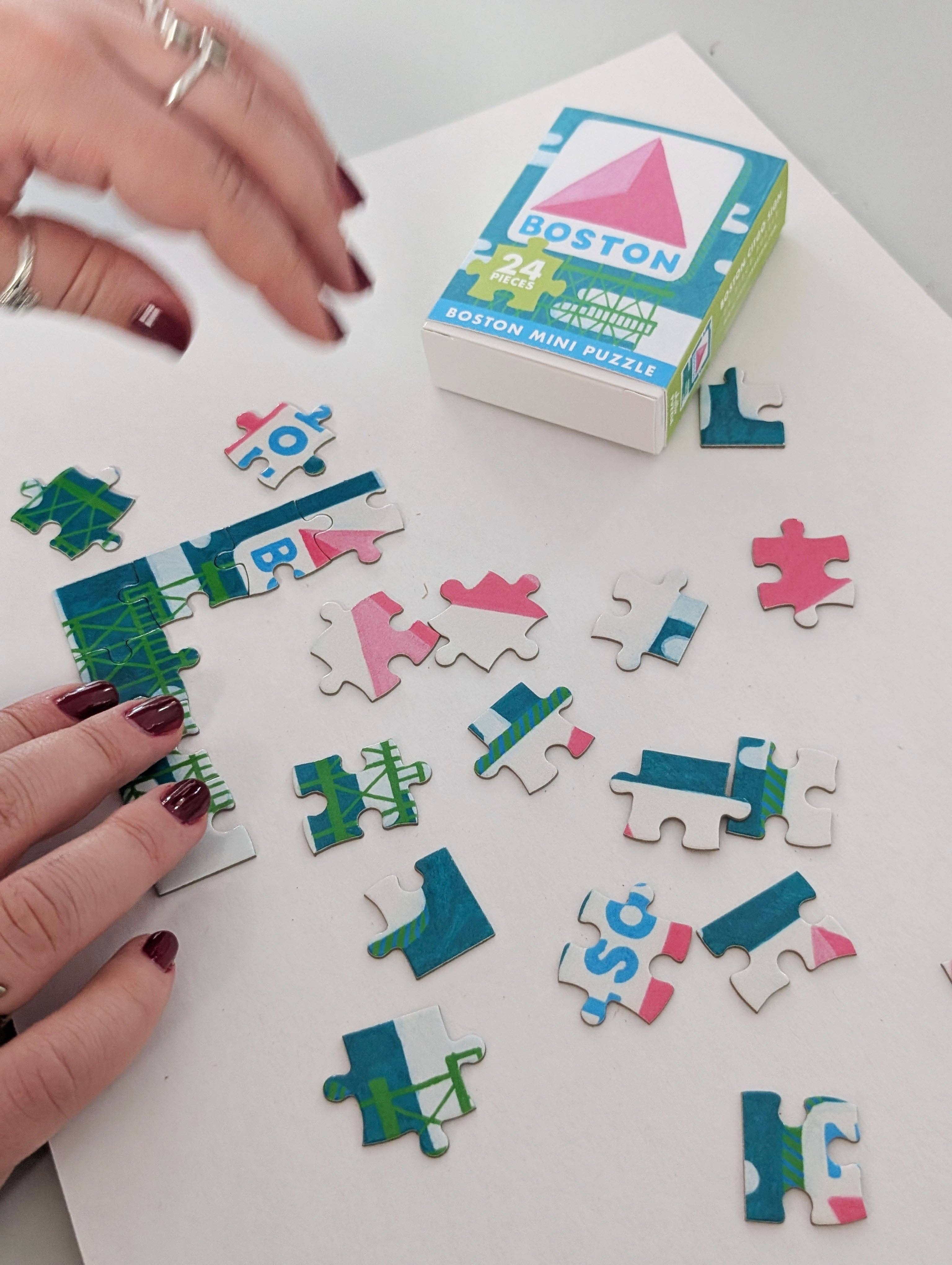 Ohello Boston - Wholesale Puzzle - Adult - Boston Citgo Sign 24pc. Mini Puzzle1