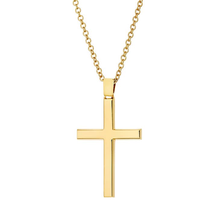 Cross Pendant - Gold 14k for wholesale by Eleni Orfanou