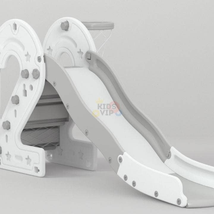 Blanco Tobogán de Números para Niños Interior/Exterior ? Escalones y Aro de Baloncesto de venta al por mayor en Faire2