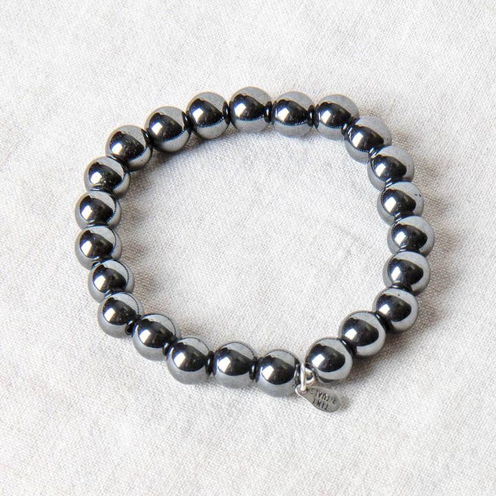 Hematite Energy Bracelet 8mm for wholesale by Tiny Rituals